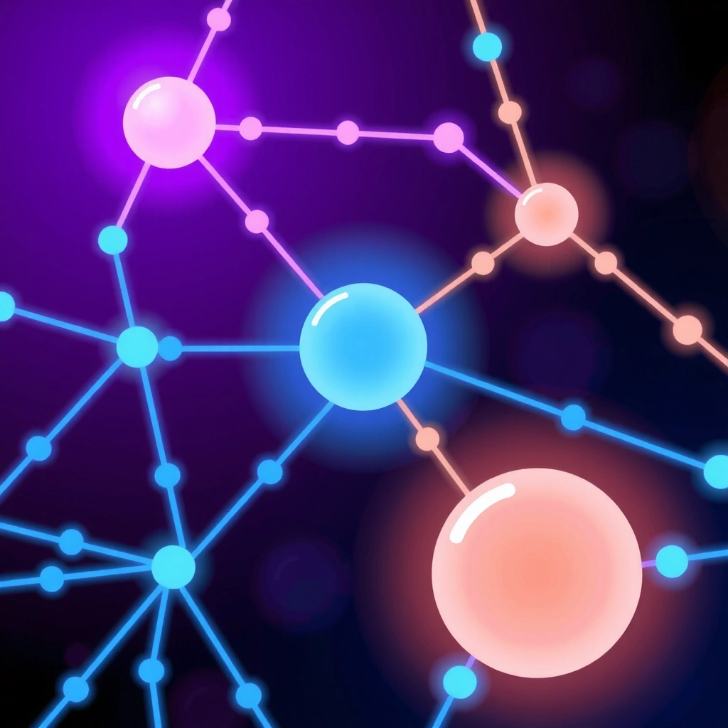A network diagram with secure connections, symbolizing data integrity.
